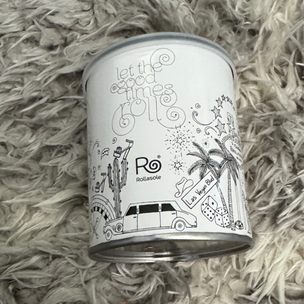 Rollasole Black foldable Shoes in a Decorative Can